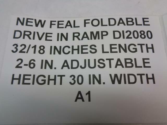 NEW FEAL DRIVE IN RAMPS FOLDABLE RAMP 32X30 DI2080 BSR