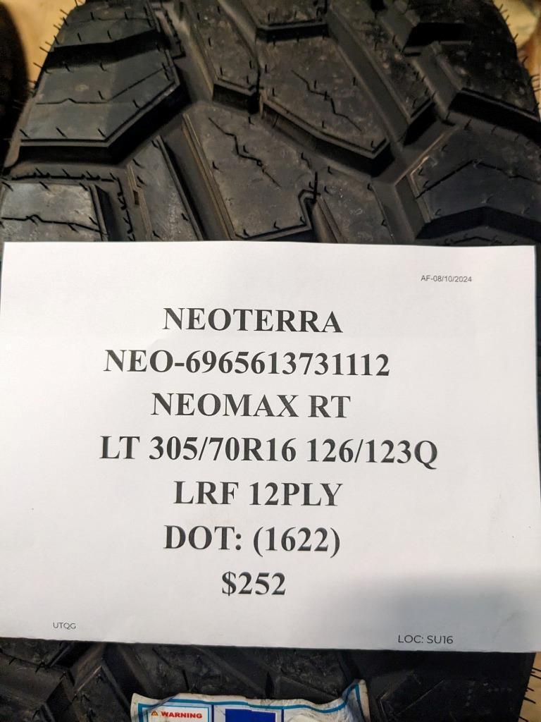 NEOTERRA NEOMAX RT LT 305 70 16 126/123Q LRF 12PLY TIRE 6965613731112 CQ3