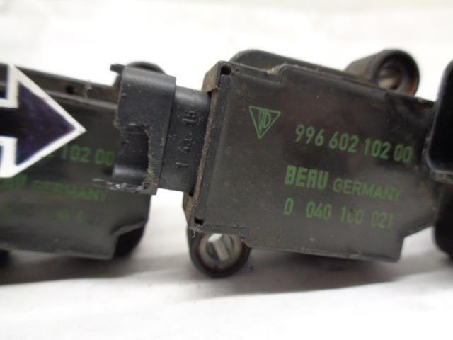BERU PORSCHE BOXSTER/CARRERA IGNITION COILS SET OF 6 USED 996 602 102 00 R25T6