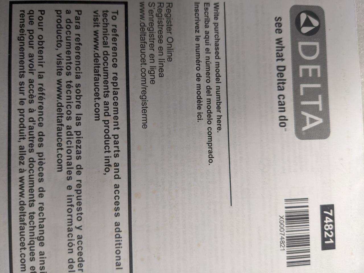 DELTA R4700-FL FLOOR MOUNTED TUB FILLED ROUGH IN VALVE NEW R27