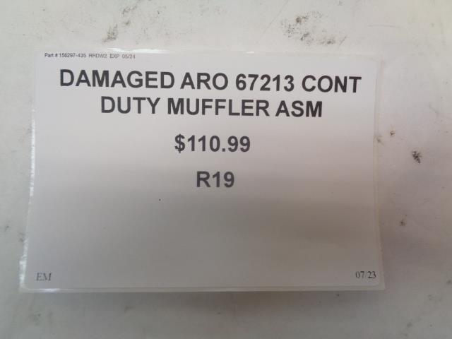 DAMAGED ARO 67213 CONT DUTY MUFFLER ASM R19