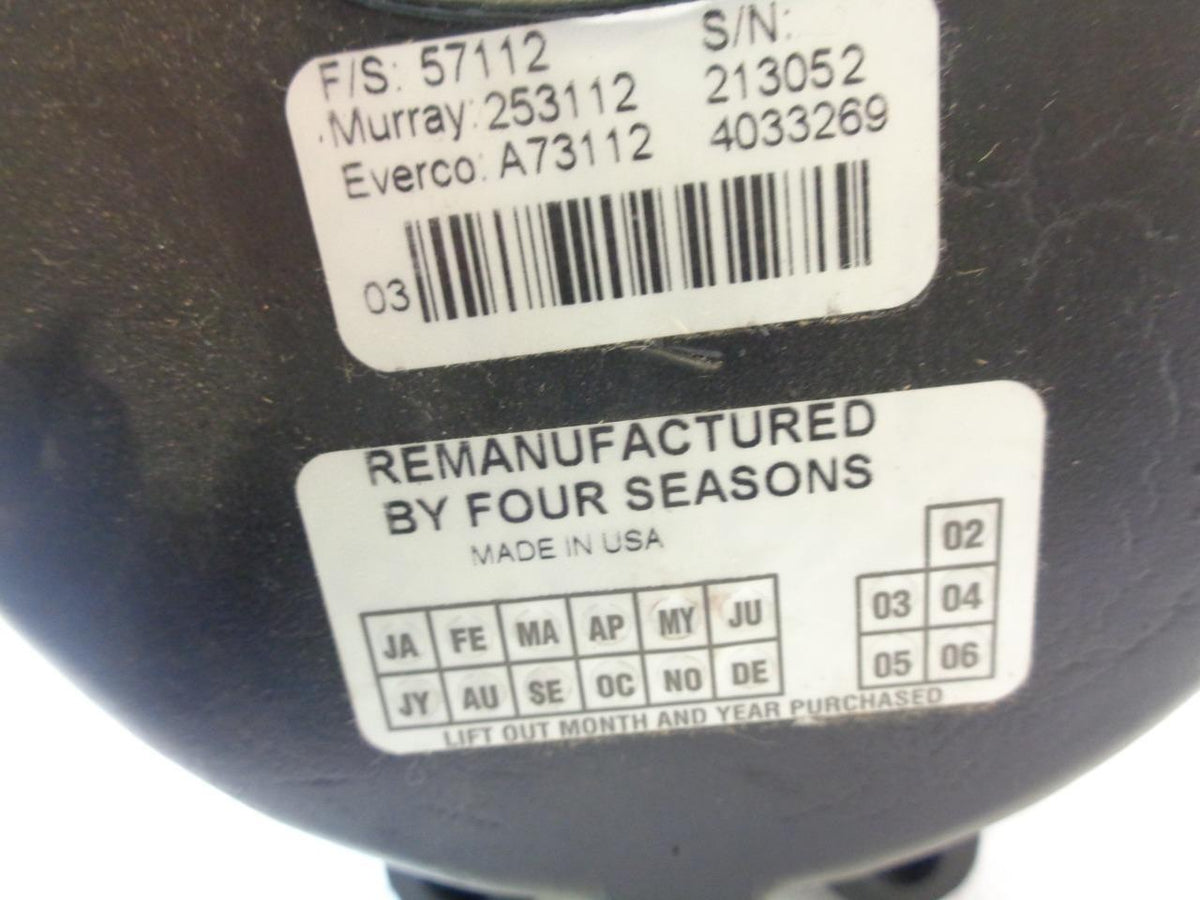 REMAN FACTORY AIR 4 SEASONS 57112 AC COMPRESSOR 82-92 FORD, MERCURY (VARIOUS) R1