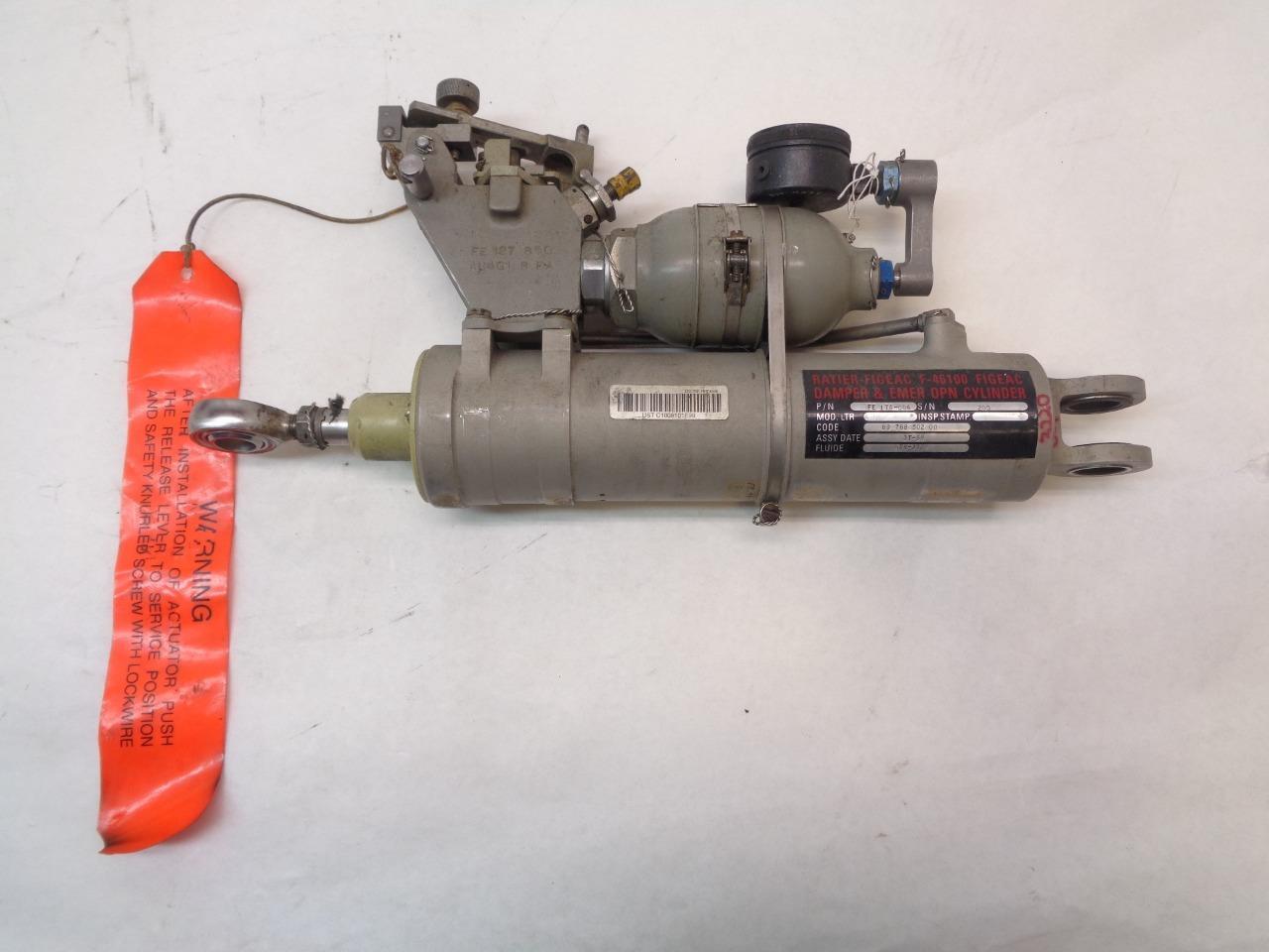 RATIER FIGEAC F-46100 EMER OPEN CYLINDER DOOR DAMPER FE 174-004  R11