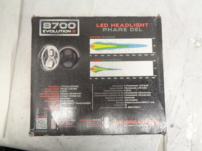NEW JW SPEAKER 8700 EVO 2 DUAL BURN 7" ROUND LED HEADLIGHT 0553311 SR