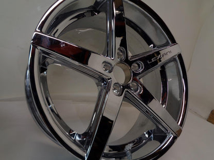 PAIR OF LEXANI R-FOUR FULL CHROME 20x8.5 5x115 ET15 WHEELS WR