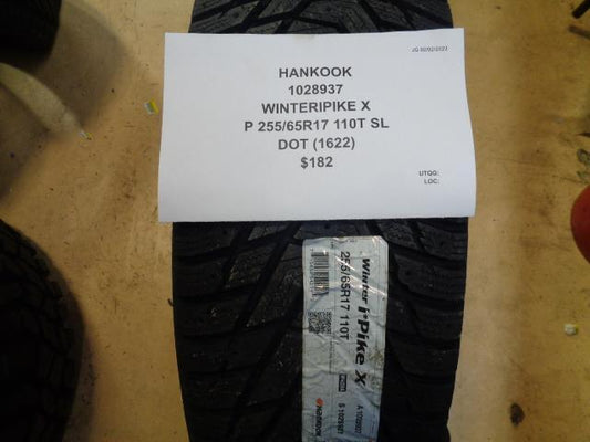 1 HANKOOK WINTERPIKE X P 255 65 17 110T SL 1028937 TIRE BQ1