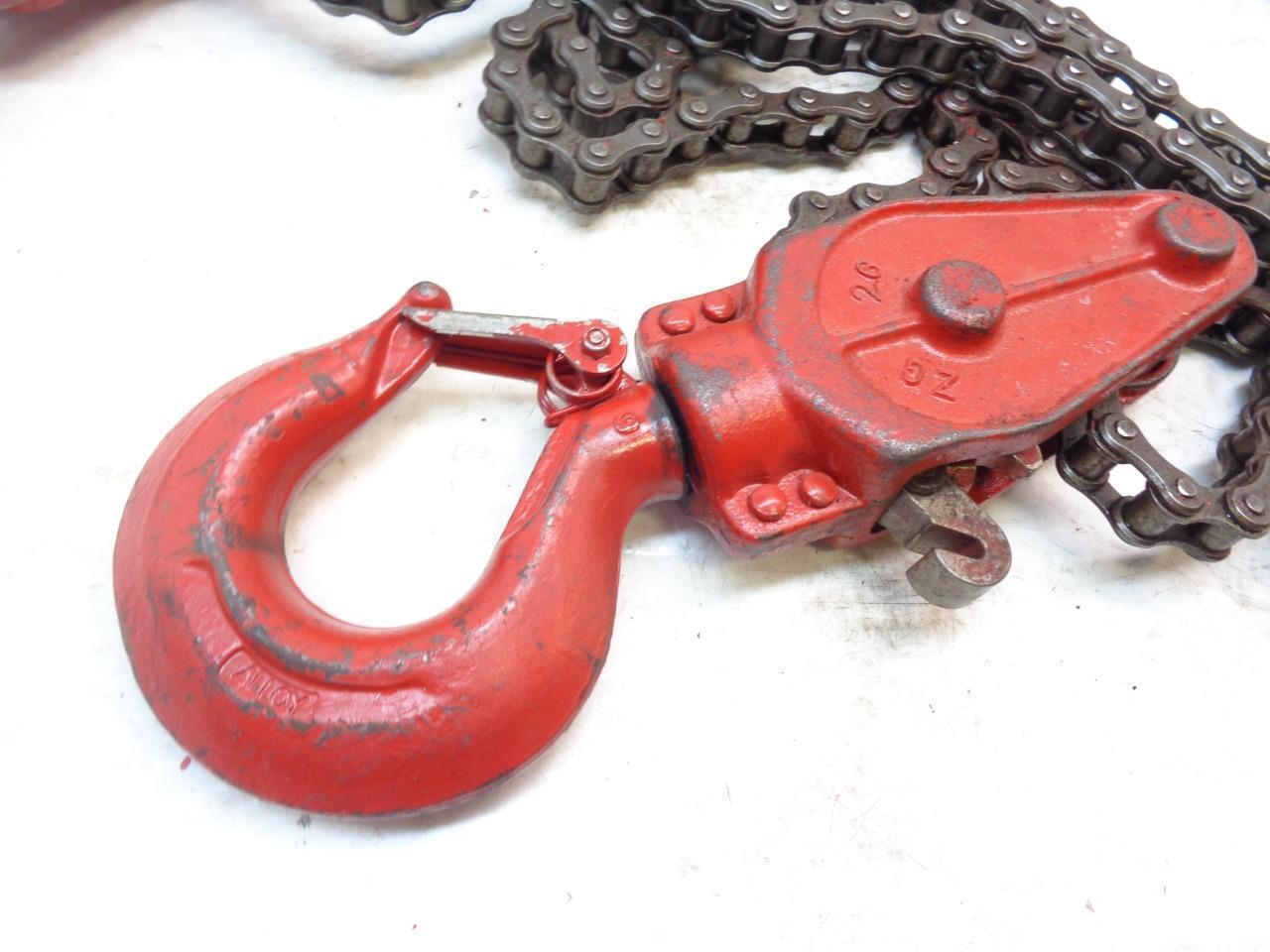 COFFING HOIST 6 TON MALLEABLE IRON ROLLER CHAIN RATCHET LEVER HOIST ZG-A NEW H1