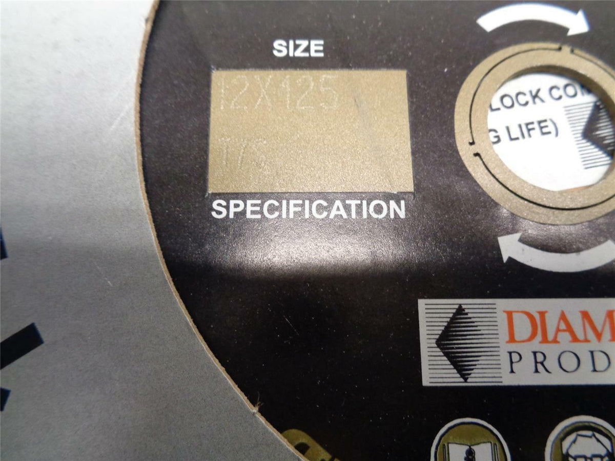 NEW CORE CUT T7S STANDARD GOLD 12x125 DIAMOND BLADE UNIVERSAL TURBO 58454 SP1T1