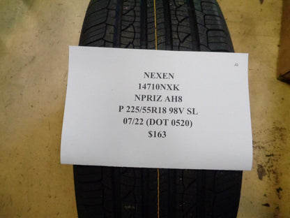 4 NEXEN NPRIZ AH8 225 55 18 98V SL ALL SEASON TIRES 14710NXK CQ1