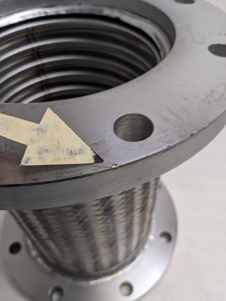 UNBRANDED BRAIDED FLEXIBLE CONNECTOR 15-3/16"X13-1/2" 8 BOLT SS NEW H1