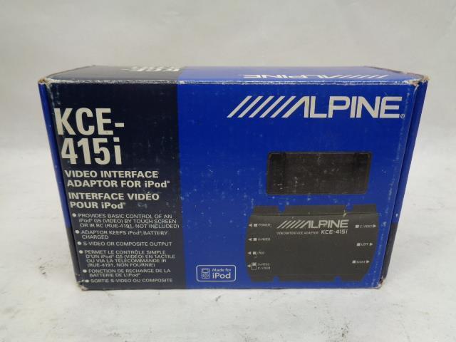 1 BRAND NEW ALPINE VIDEO INTERFACE ADAPTOR FOR IPOD KCE-415I R17T1