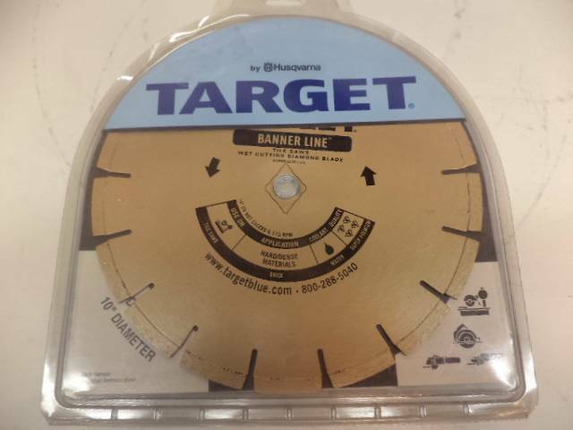 NEW HUSQVARNA TARGET GOLD BANNER LINE 10" TILE SAWS DIAMOND BLADE 570015 SP2T2