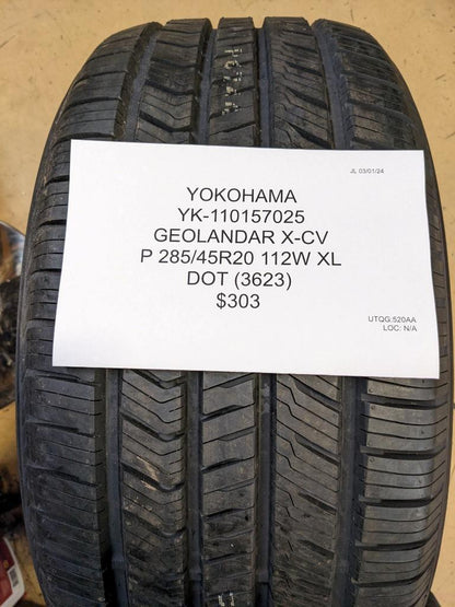 YOKOHAMA GEOLANDAR X-CV  P 285 45 20 112 W XL TIRE 110157025 CQ1
