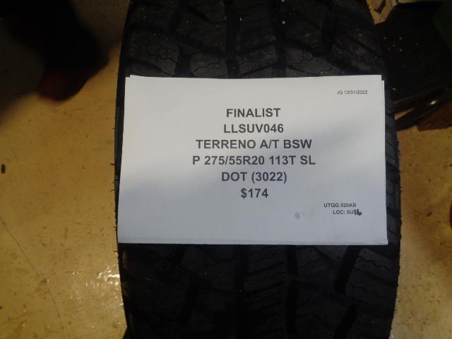 FINALIST TERRENO A/T BSW P 275 55 20 113T SL ALL TERRAIN TIRE LLSUV046 CQ1