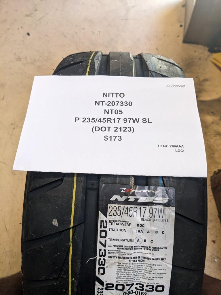 NITTO NT05 P 235 45 97W SL TIRE 207330 CQ2