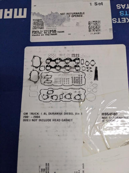 MAHLE HS54580 GASKET KIT FOR 2001-2004 GM TRUCK 6.6L DURAMAX DIESEL NEW R15