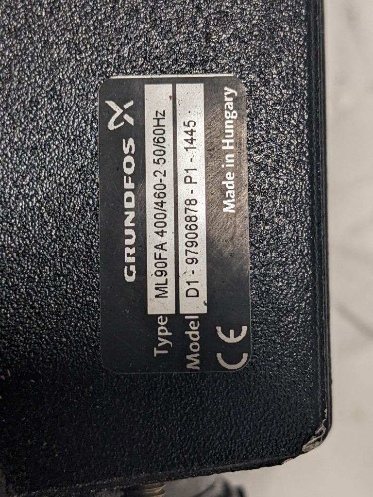 GRUNDFOS ML90FA 400/460-2 D1-J 50/60hz 3HP MOTOR PUMP BSRG6