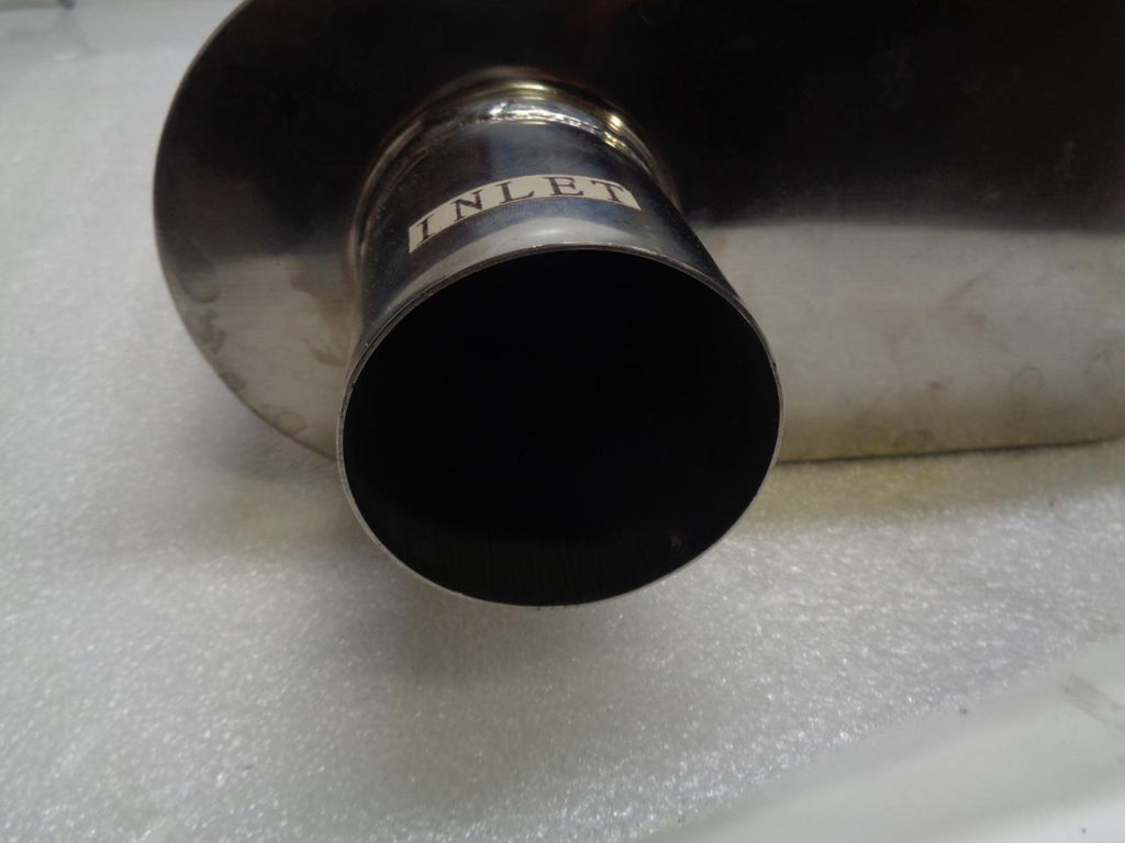 AERO EXHAUST STAINLESS STEEL 3" - 2.5" OFFSET CENTER MUFFLER OVERALL LENGTH 24"