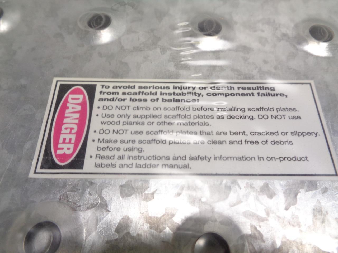 NEW SET OF TWO ULTIMATE SCAFFOLD STEEL PLATES 34"x12"AND 23"x12" R16