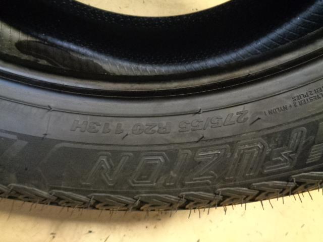 1 FUZION ALL TERRAIN P 275 55 20 113H SL 012841 TIRE BQ2 SU16
