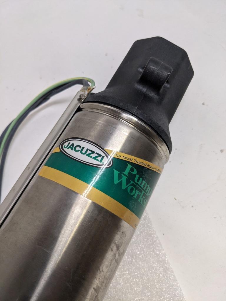 JACUZZI SUBMERSIBLE WELL PUMP 2-WIRE 12GPM 1.5HP 230V 60HZ NEW H1