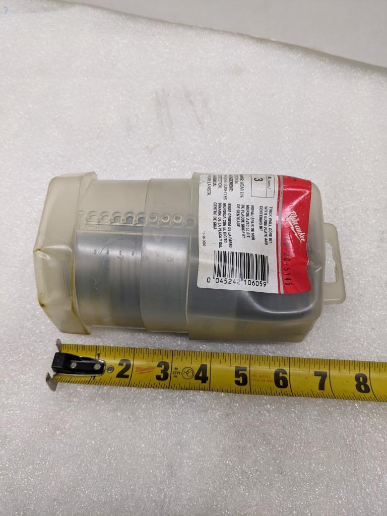 MILWAUKEE 48-20-5145 3" SDS-MAX/SPLINE THICK WALL CARBIDE TIP CORE BIT NEW R22T5