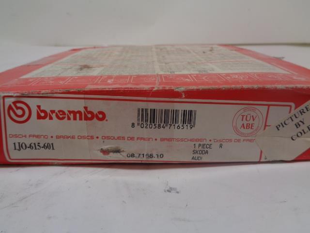 NEW BREMBO 08.7165.10 DISC BRAKE ROTOR FITS AUDI,SKODA, SEAT, & VW R5TE