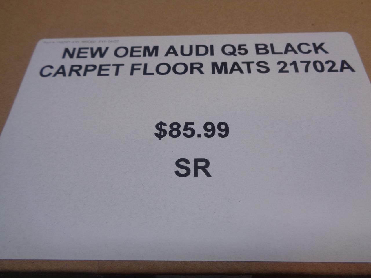 NEW 4PC OEM AUDI Q5 BLACK CARPET FLOOR MATS 21702A 8R1 863 691 C SR