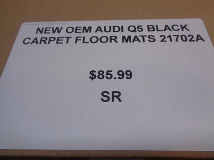 NEW 4PC OEM AUDI Q5 BLACK CARPET FLOOR MATS 21702A 8R1 863 691 C SR