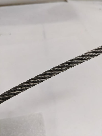 UNBRANDED 400 FT WIRE ROPE 1/4" DIAMETER STAINLESS STEEL GALVANIZED NEW R3