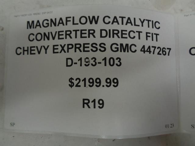 MAGNAFLOW CATALYTIC CONVERTER DIRECT FIT CHEVY EXPRESS GMC 447267 D-193-103 R19