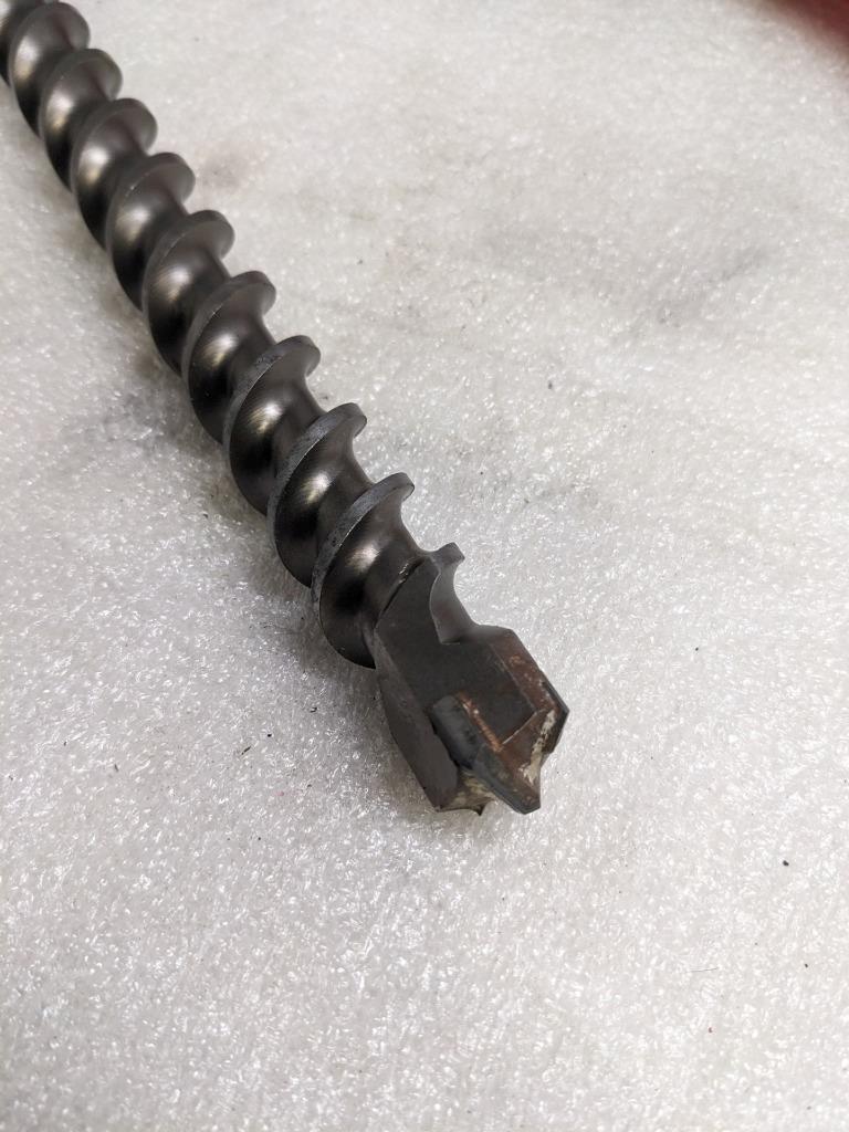 RAWL 08834 DRILL BIT 1" X 21" SDS MAX 16" DRILL DEPTH DAMAGED CUTTER USED R22T2