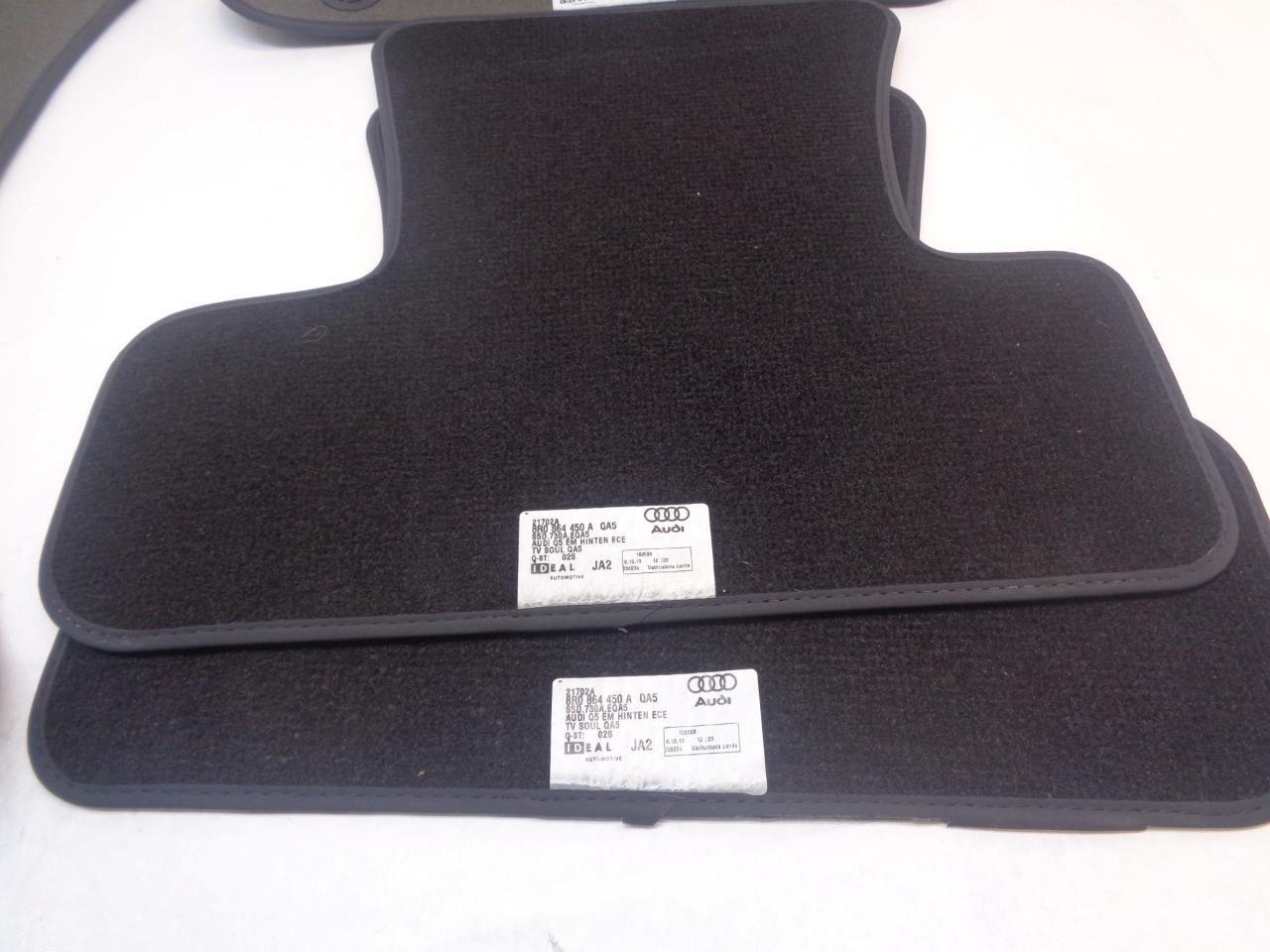 NEW 4PC OEM AUDI Q5 BLACK CARPET FLOOR MATS 21702A 8R1 863 691 C SR