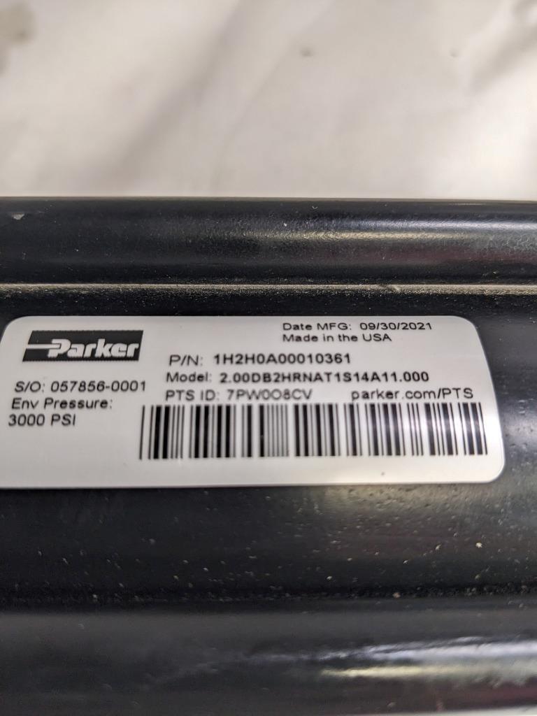 PARKER HYDRAULIC CYLINDER 1H2H0A00010361 17" 1" TIP 3000 PSI 21 LBS NEW R10