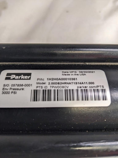 PARKER HYDRAULIC CYLINDER 1H2H0A00010361 17" 1" TIP 3000 PSI 21 LBS NEW R10