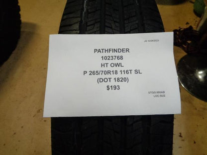 PATHFINDER HT OWL P 265 70 18 116T SL TIRE 1023768 CQ4