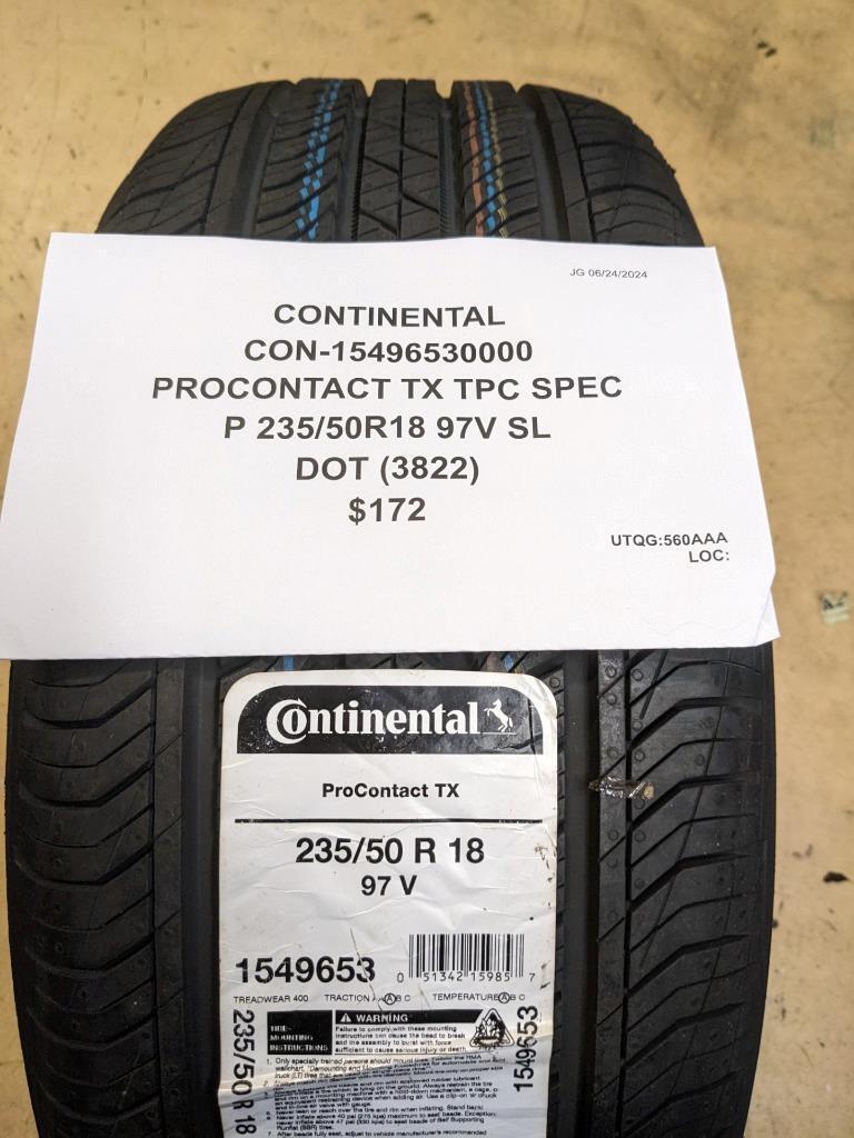 CONTINENTAL PROCONTACT TPC SPEC P 235 50 18 97V SL TIRE 15496530000 CQ3