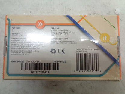 NEW 2 PACK WONDER WORKSHOP BUILD BRICK EXTENSIONS FOR DASH & DOT ROBOTS BB01 SR