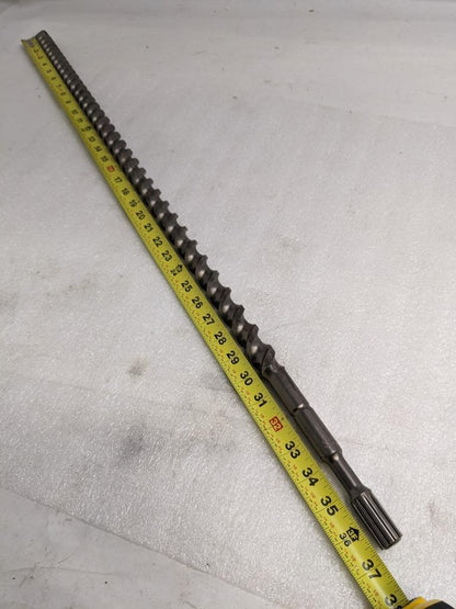 UNBRANDED 1" X 37" SDS-MAX ROTARY HAMMER BIT CARBIDE TIP NEW D0