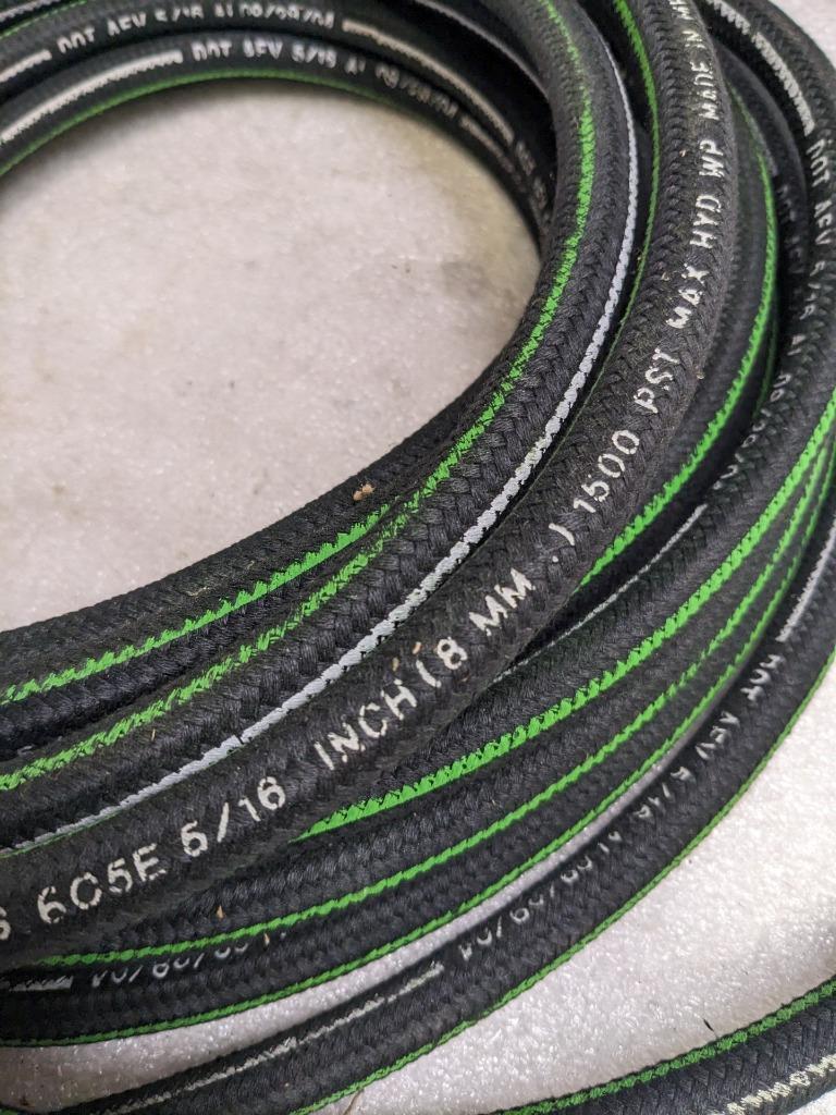 GATES 6C5E HYDRAULIC HOSE 50' OAL 5/16" ID 1.5K PSI MAX NEW R15