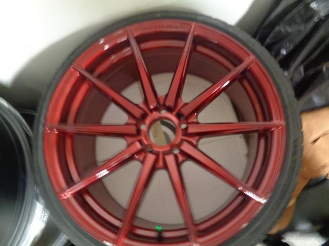 ROHANA RF01 RUBY RED 20X10 ET40 5X114.3 W/ LEXANI LX-20 265/30/20 NEW DAMAGED SR