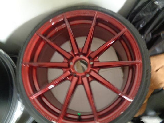 ROHANA RF01 RUBY RED 20X10 ET40 5X114.3 W/ LEXANI LX-20 265/30/20 NEW DAMAGED SR