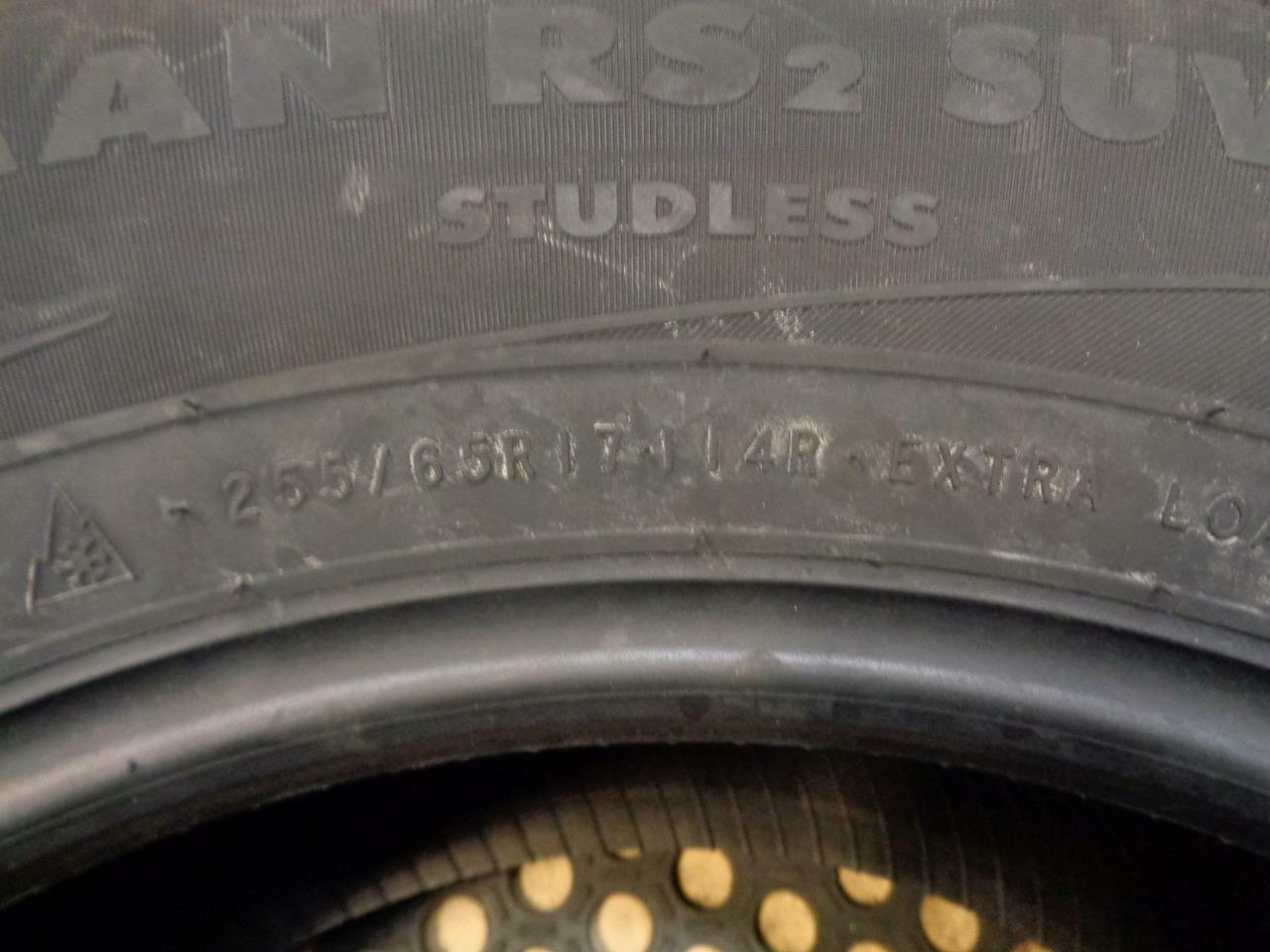 1 NEW NOKIAN NORDMAN RS2 SUV 255 65 17 114R  XL TIRE T429609
