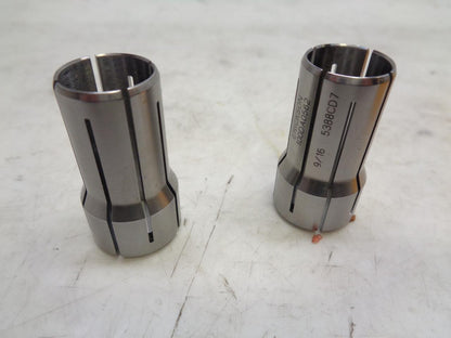 ONE PAIR NEW KENNAMETAL ERICKSON COLLETS 9/16" 100DA0562 5388CD7 R22T2