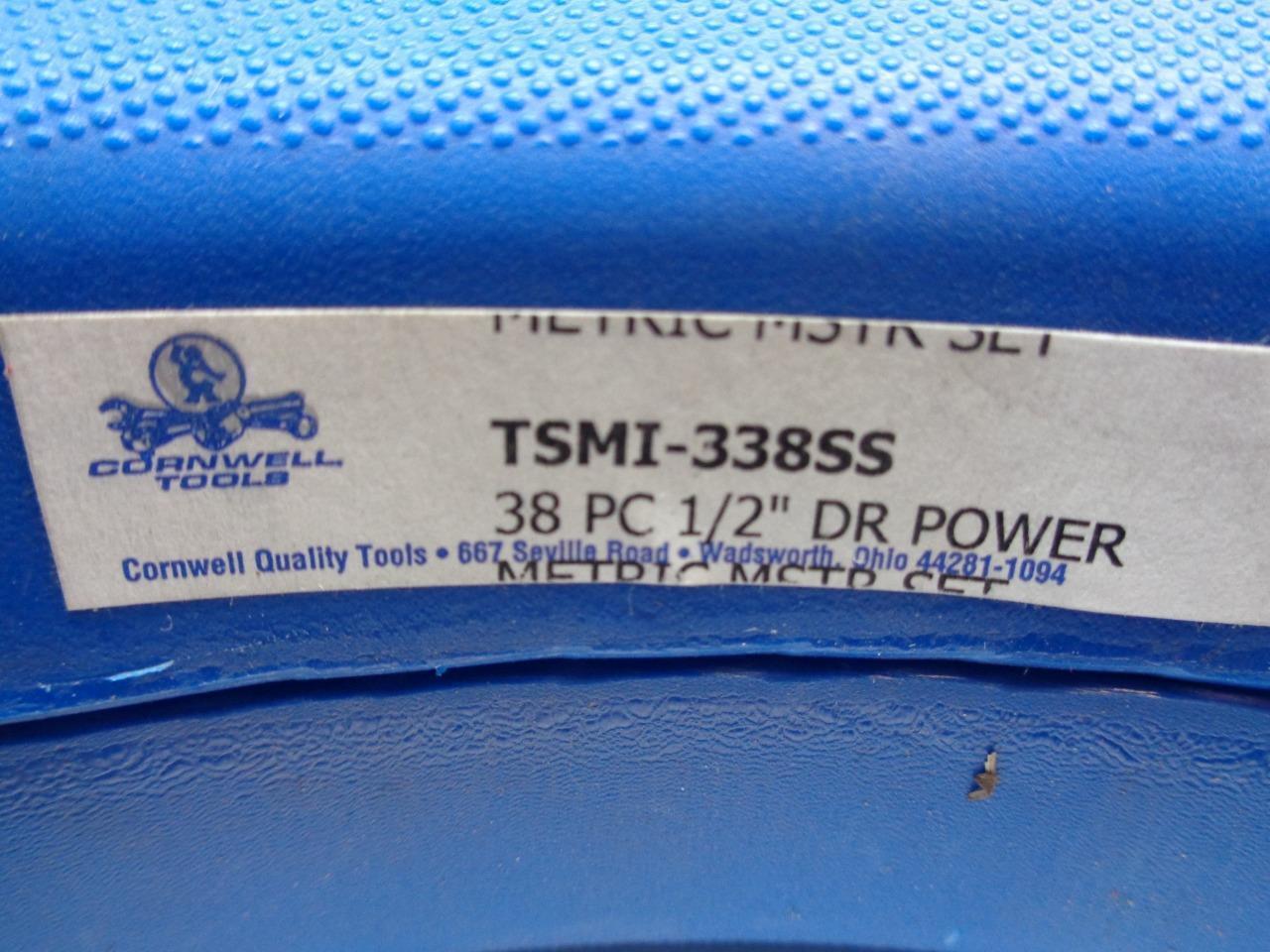 1 NEW CORNWELL TOOLS TSMI338SS 38 PIECE 1/2" DRIVE POWER SOCKET SET R22