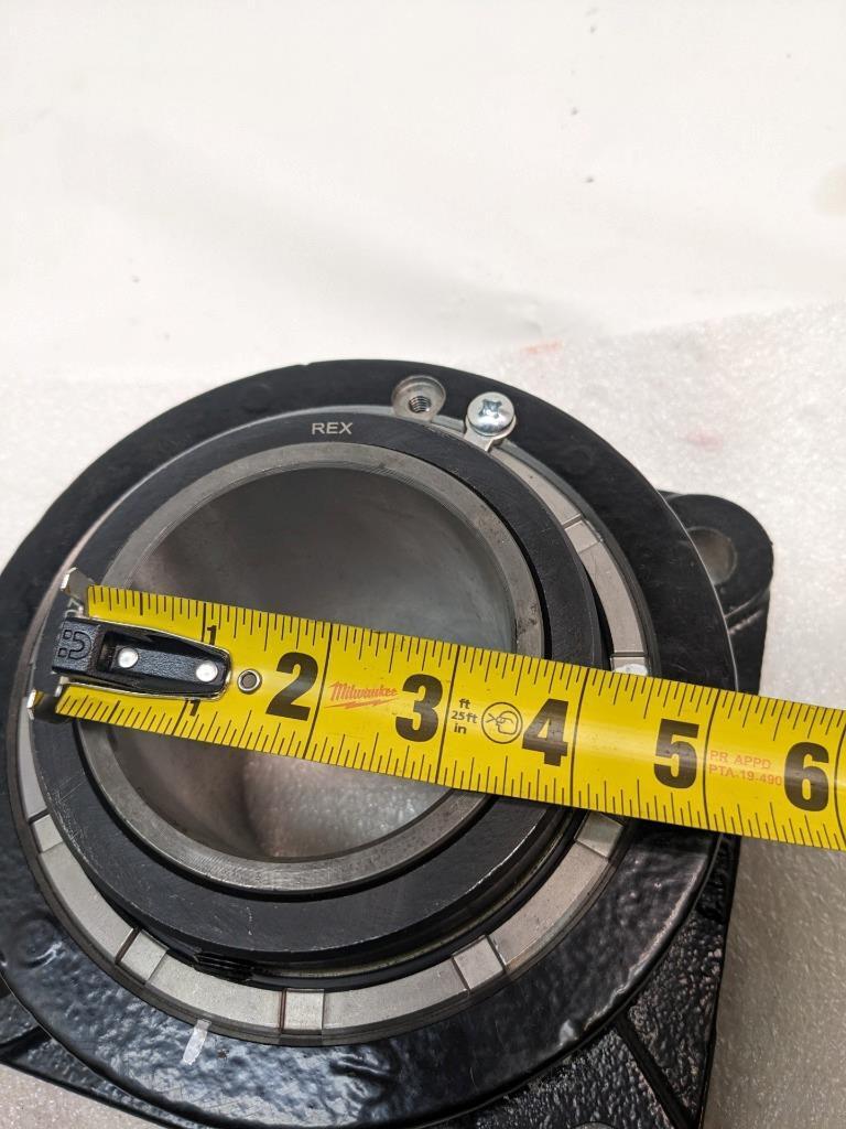 REXNORD MB2307 CAST IRON FLANGE BLOCK BALL BEARING 4 BOLT SQUARE NEW J2