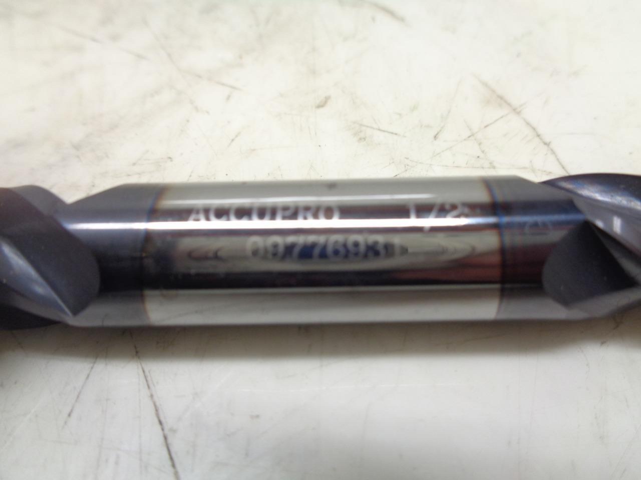 NEW ACCUPRO 09776931 CARBIDE DOUBLE END MILL 1/2"x3/4" 4 FLUTE R22T6BG