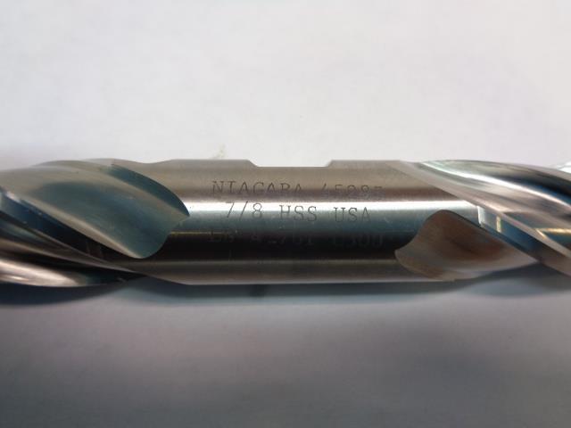 NIAGARA CUTTER MILL D400 7/8 DIAM. 7/8 SHANK HSS-GENERAL PURPOSE 45285 R22T6BA
