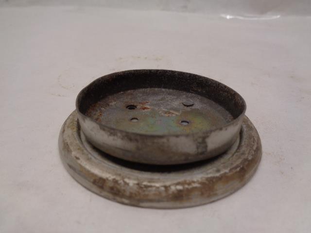 PORSCHE CENTER CAP METAL FLAT FACE W/ ENGRAVED CREST USED GENUINE R23