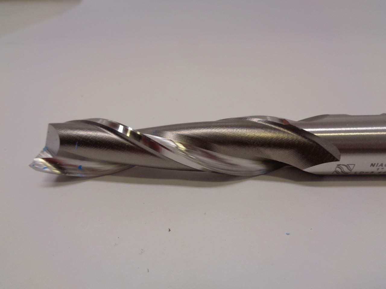 NIAGARA CUTTER HSS ENDMILL S203 2 FLUTE RH SQUARE UNC 1X1X4X6-1/2 23326 EMCBS